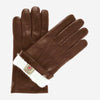 CR3302 (brown) - Men's Cadet Italian Rabbit Fur Gloves with Shorter Fingers