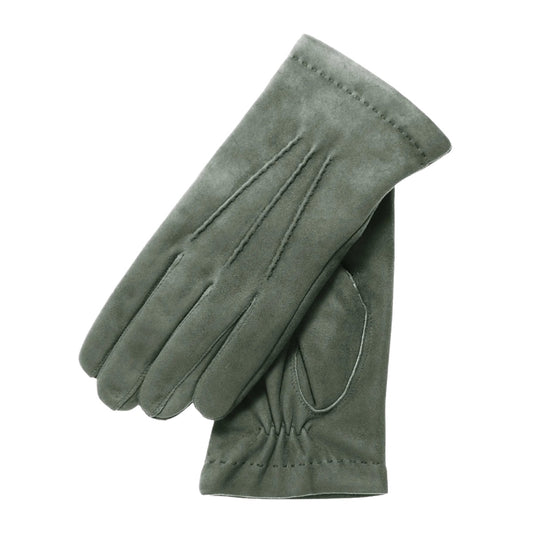 CS3117 (slate) - Men's Italian Silk Lined Suede Formal and Dress Leather Gloves