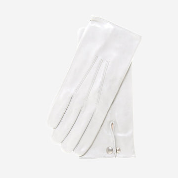 CS3420 (blanc) - Gants en cuir de ville pour hommes