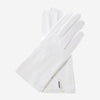 CS4101 (white) - Italian silk lined white leather wedding gloves