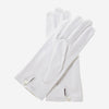 CS4101 (white) - Italian silk lined white leather wedding gloves