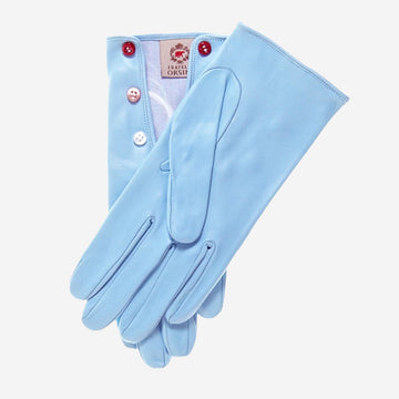 CS4312 (harbor) - Women's Italian Silk Lined Gloves with Buttons