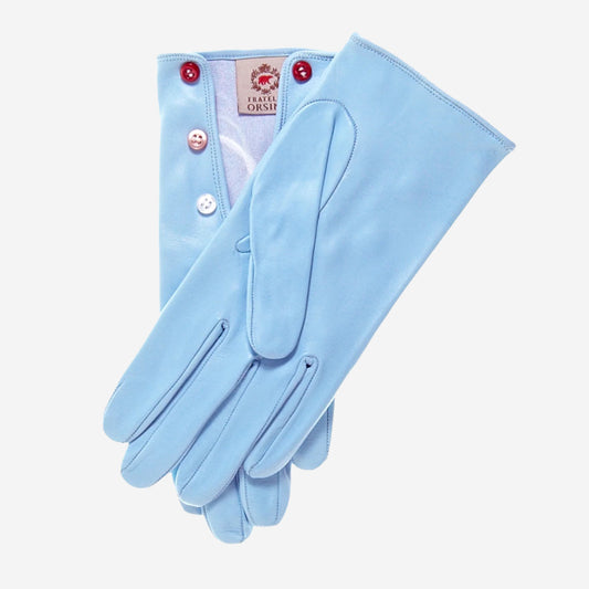 CS4312 (harbor) - Women's Italian Silk Lined Gloves with Buttons