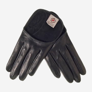 CU4303 (black) - Women's short Italian leather gloves