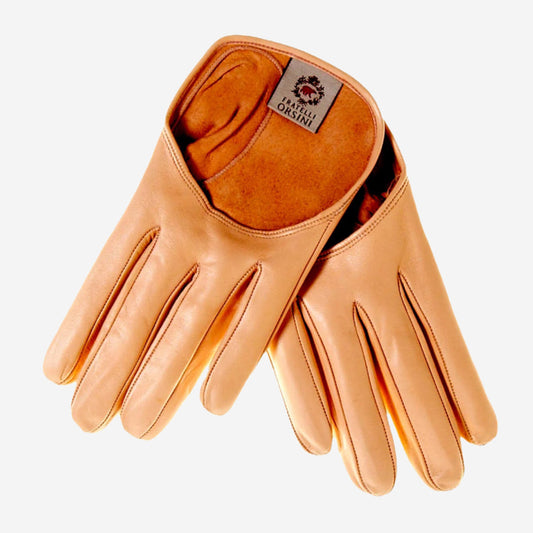 CU4303 (peach) - Women's short Italian leather gloves