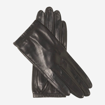 CU4601 (black) - Women's unlined Italian fashion leather gloves with short wrist