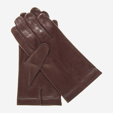 CX3301 (brown) - Men's cadet size Italian unlined leather gloves