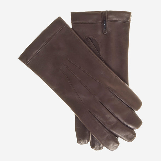 CX3360 (brown) - Men's cadet size bemberg lined gloves
