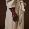 Camilla (xb) - Longs gants d'hiver en cuir italien avec luxueuse doublure en cachemire