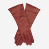 Camilla (rouge bordeaux) - Gants en cuir doublés cachemire, longueur 4 boutons