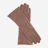 Camilla (mocha) - Italian "4 button length" cashmere lined leather gloves