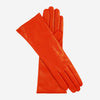 Camilla (orange) - Italian "4 button length" cashmere lined leather gloves