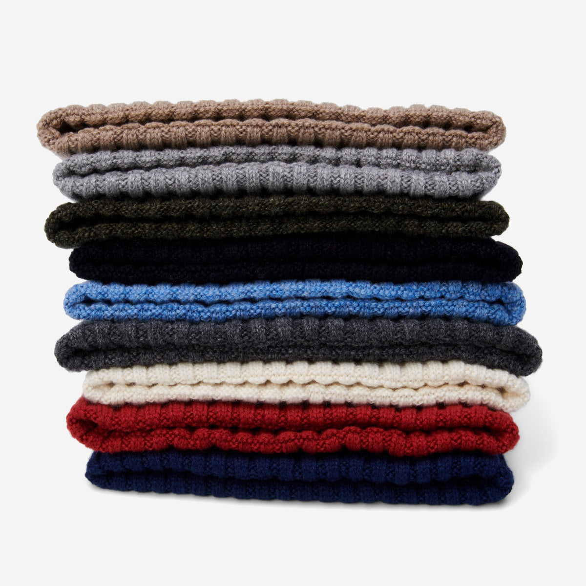 100% cashmere ribbed beanie (unisex)- Fratelli Orsini - Luxury Beanie - Handmade in Italy - 2