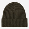 Milano (dark green) - 100% cashmere ribbed beanie (unisex)- Fratelli Orsini - Luxury Beanie - Handmade in Italy - 1