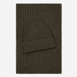 Milano (dark green) - 100% cashmere ribbed beanie (unisex)- Fratelli Orsini - Luxury Beanie - Handmade in Italy -  4