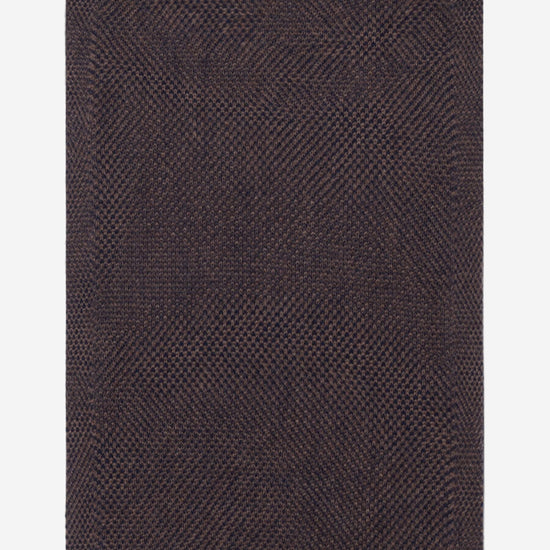 Riccardo (brown & blue) - 100% cashmere scarf with pattern - Fratelli Orsini - Luxury Cashmere Scarf - Handmade in Italy - 4
