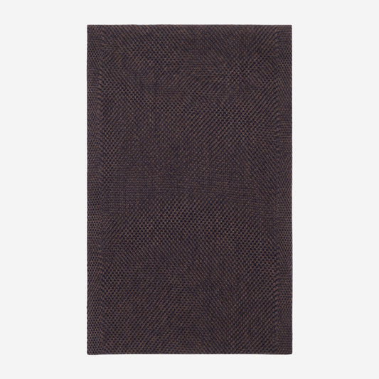 Riccardo (brown & blue) - 100% cashmere scarf with pattern