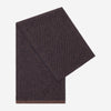 Riccardo (brown & blue) - 100% cashmere scarf with pattern