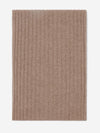 Napoli (brown) - 100% cashmere ribbed scarf (unisex) - Fratelli Orsini - Luxury Cashmere Scarf - Handmade in Italy - 3