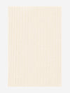 Napoli (cream) - 100% cashmere ribbed scarf (unisex) - Fratelli Orsini - Luxury Cashmere Scarf - Handmade in Italy - 3