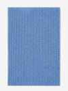Napoli (light blue) - 100% cashmere ribbed scarf (unisex) - Fratelli Orsini - Luxury Cashmere Scarf - Handmade in Italy - 3