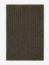 Napoli (dark green) - 100% cashmere ribbed scarf (unisex) - Fratelli Orsini - Luxury Cashmere Scarf - Handmade in Italy - 3