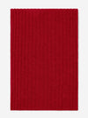 Napoli (red) - 100% cashmere ribbed scarf (unisex) - Fratelli Orsini - Luxury Cashmere Scarf - Handmade in Italy - 3