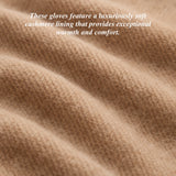 Matteo (black) - Italian gloves made of American deerskin leather with cashmere lining