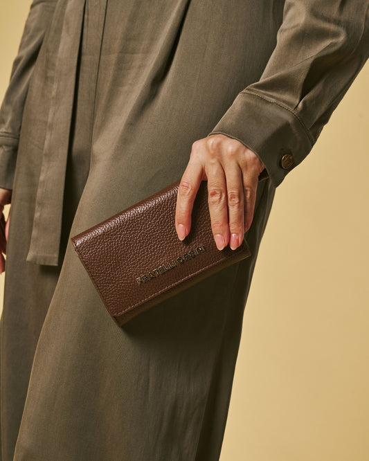 Costanza (brown) - Italian calf leather women’s wallet