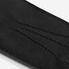 Diego (Schwarz) – Italienische Handschuhe aus amerikanischem Hirschleder mit Kaninchenfellfutter