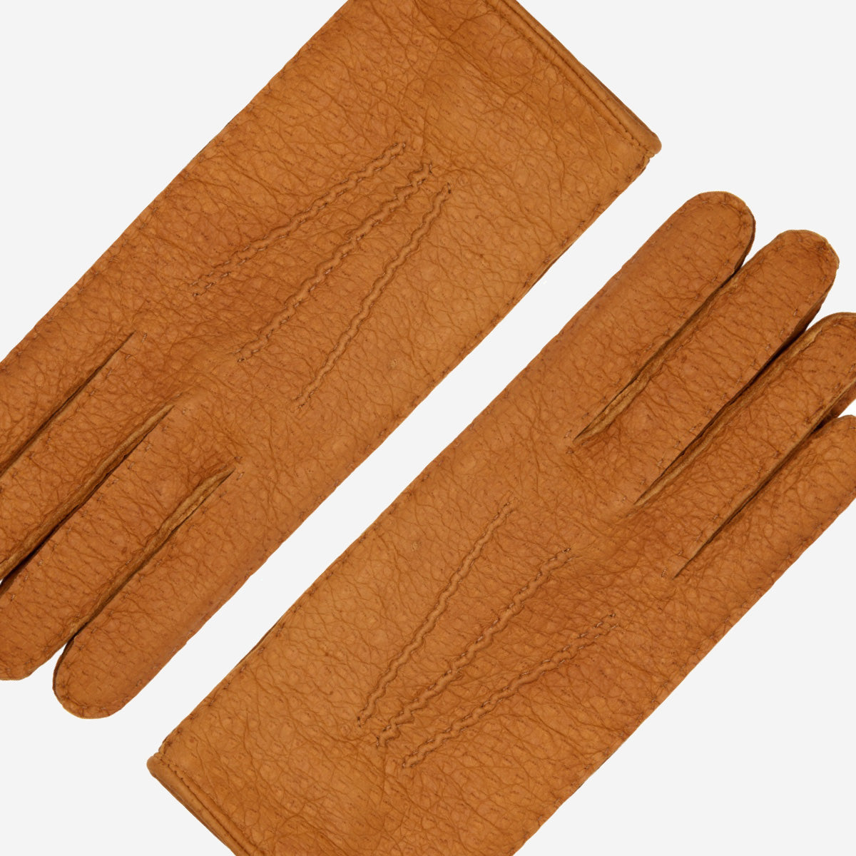 Donatella (brown) – Luxurious Italian peccary leather gloves with cashmere lining - Fratelli Orsini - Luxury Leather Gloves - Handmade in Italy - 4