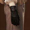 Donatella (black) – Luxurious Italian peccary leather gloves with cashmere lining - Fratelli Orsini - Luxury Leather Gloves - Handmade in Italy - 7