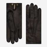 Donatella (black) – Luxurious Italian peccary leather gloves with cashmere lining