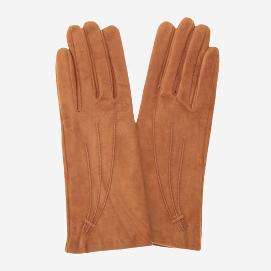 EC4520 (cinnamon) - Women's Italian cashmere lined suede gloves