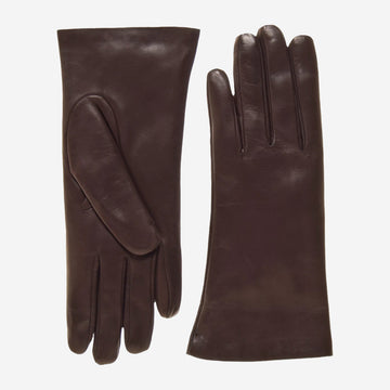 ER4003 (braun) - Italienische Kaninchenfell-Damenhandschuhe