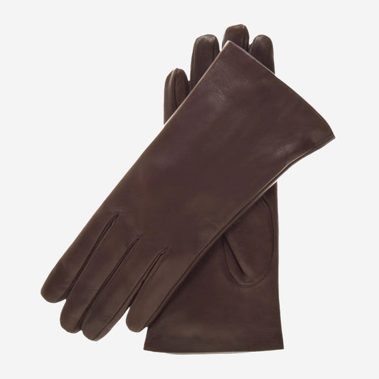 ER4003 (brown) - Women's Italian Rabbit Fur Gloves