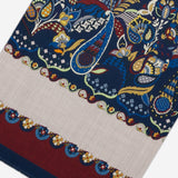 Edoardo (blue) - Soft and lightweight Italian scarf from 100% wool