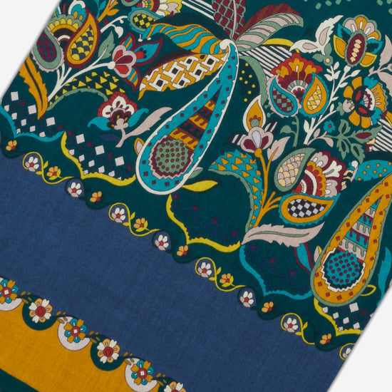 Edoardo (dark green) - soft and lightweight Italian scarf from 100% wool - Fratelli Orsini - Luxury Italian Scarf - Handmade in Italy - 5