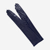 Elena (navy) - Italian silk lined 16-button length leather opera gloves
