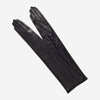 Elena (noir) - Gants d'opéra en cuir doublés de soie italienne, longueur 16 boutons