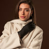 Emilia (black) - classic Italian lambskin leather gloves with cashmere lining and checkered pattern - Fratelli Orsini - Luxury Leather Gloves - Handmade in Italy - 9