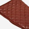 Emilia (brown) - classic Italian lambskin leather gloves with cashmere lining and checkered pattern - Fratelli Orsini - Luxury Leather Gloves - Handmade in Italy - 4
