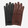 Enzo (black) - Italian lambskin leather driving gloves