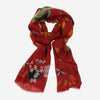 Evelina (red) - Soft and lightweight Italian scarf from premium wool