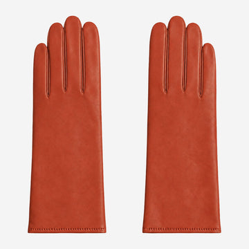 FC04 (cognac) - Gants en cuir femme doublés cachemire italien