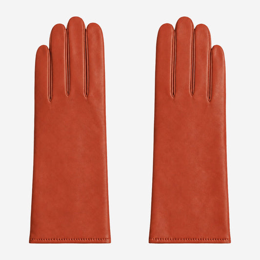 FC04 (cognac) - Women's Italian cashmere lined leather gloves