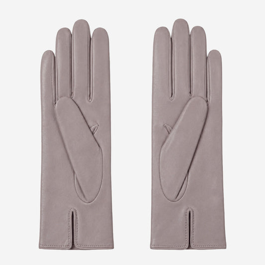 FC04 (grey) - Women's Italian cashmere lined leather gloves