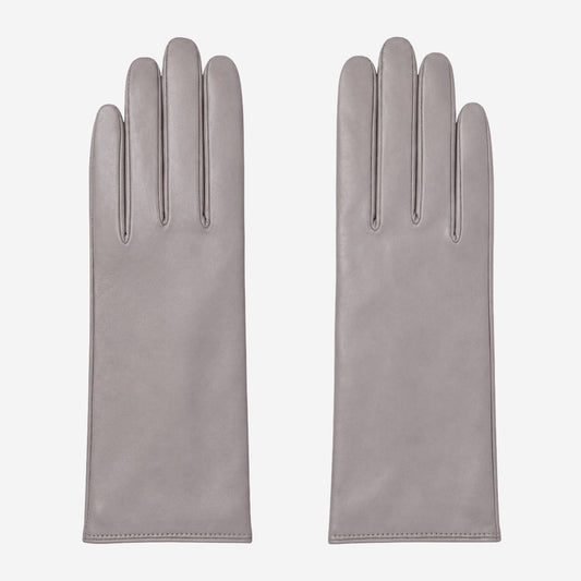FC04 (grey) - Women's Italian cashmere lined leather gloves