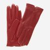 FC34 (cranberry) - Women's touchscreen Italian cashmere lined leather gloves