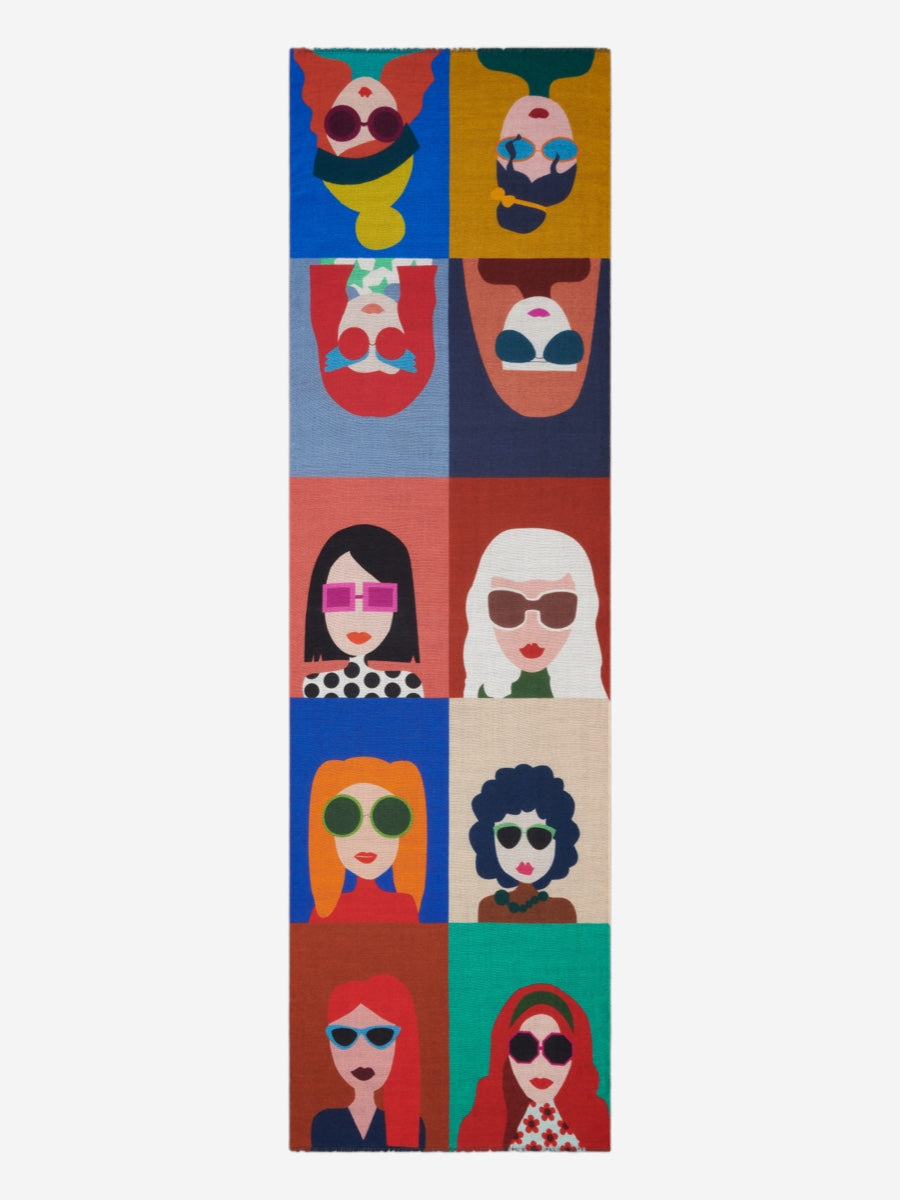 Evelina - soft and lightweight Italian scarf from premium wool - Fratelli Orsini - Luxury Italian Scarf - Handmade in Italy - 2